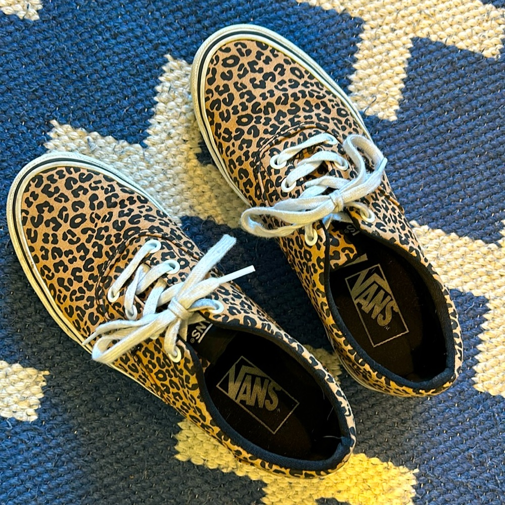 Vans leopard print sneakers
